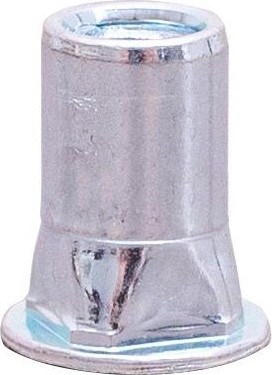 Заклепка резьбовая  М6 х 15,2 (уп.250 шт.) квадратная с плоским бортом CN477