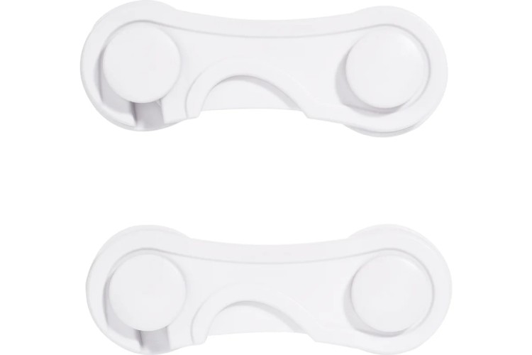 Замок-блокиратор Halsa HLS-S-214 внешний для створок шкафов, 3,5х9,7 см, 2 шт