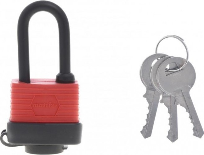 Замок MATRIX  40 мм, навесной всепогодный, удлиненная дужка 91822