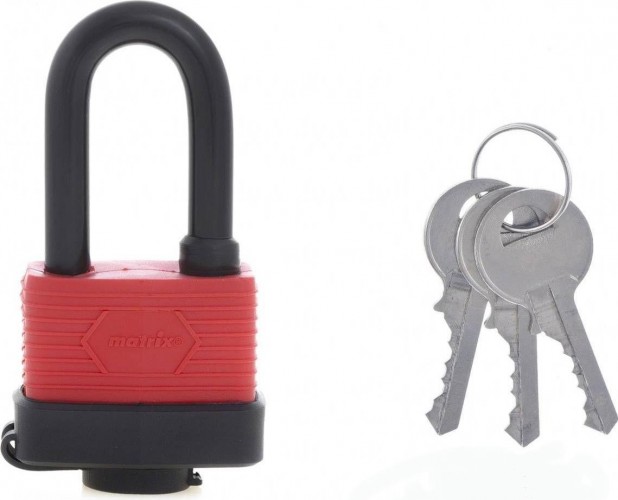 Замок MATRIX 50 мм навесной всепогодный, удлиненная дужка 91826