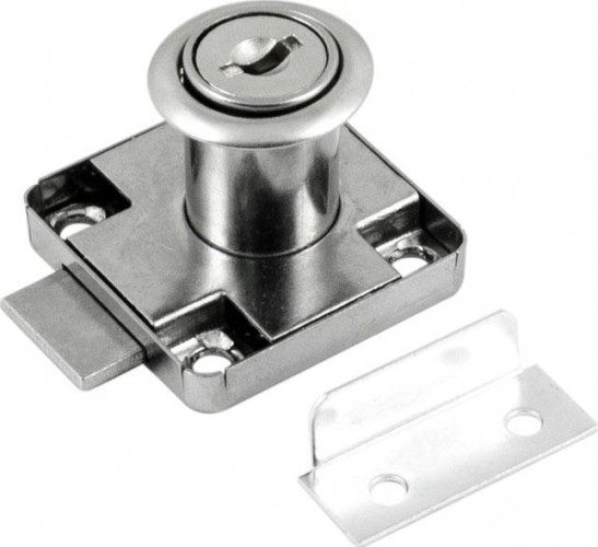 Замок мебельный НОРА-М 6136 "Хром" 8524