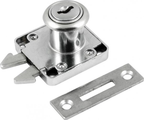 Замок мебельный НОРА-М 6202-22 "Хром" 8493