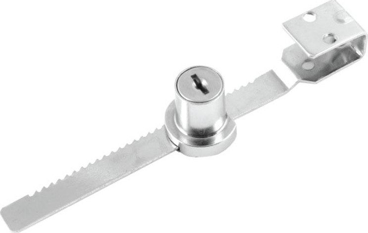 Замок мебельный НОРА-М 6328 реечный "Хром" 16767