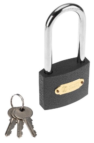 Замок навесной ЧЕТЫРЕ СЕЗОНА 79-0026 серия Чугун 60 мм длинная дужка