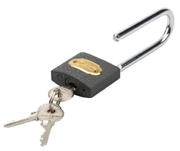 Замок навесной ЧЕТЫРЕ СЕЗОНА 79-0024 серия Чугун 40 мм длинная дужка - изображение 3