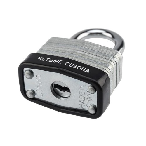 Замок навесной ЧЕТЫРЕ СЕЗОНА 79-0133 серия «Сталь» наборный 30 мм - изображение 4
