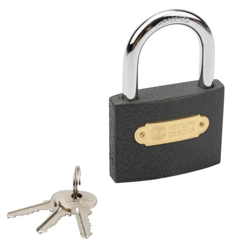 Замок навесной ЧЕТЫРЕ СЕЗОНА 79-0007 серия Чугун 75 мм