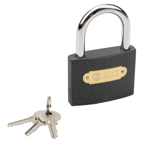 Замок навесной ЧЕТЫРЕ СЕЗОНА 79-0023 серия Чугун 32 мм длинная дужка