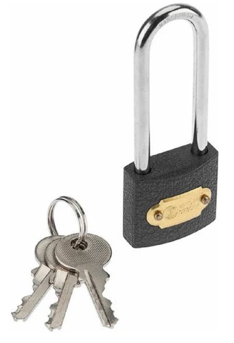 Замок навесной ЧЕТЫРЕ СЕЗОНА 79-0023 серия Чугун 32 мм длинная дужка - изображение 2