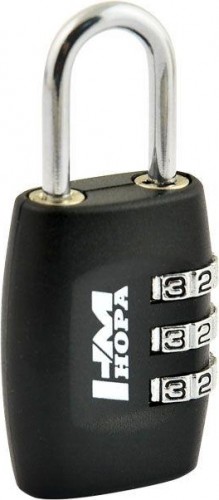 Замок навесной кодовый НОРА-М 507 для чемодана "Черный" 28 мм 14940