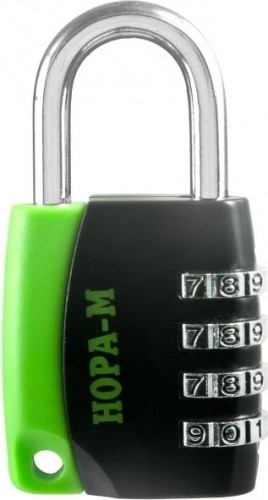 Замок навесной кодовый НОРА-М 618 для чемодана "Черный" 44 мм 17077