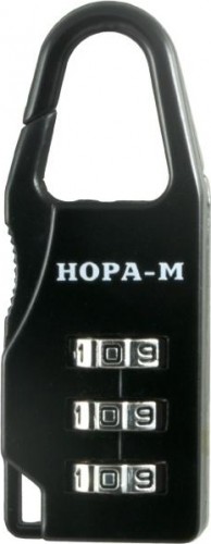 Замок навесной кодовый НОРА-М 603 для чемодана "Черный" 21 мм 17079