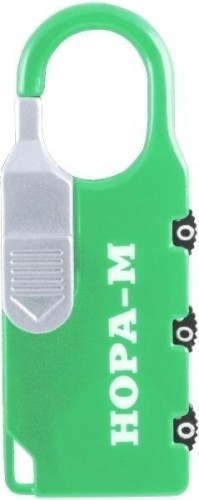 Замок навесной кодовый НОРА-М 605 для чемодана "Зеленый" 24 мм 17264