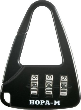 Замок навесной кодовый НОРА-М 612 для чемодана "Черный" 36 мм 17083