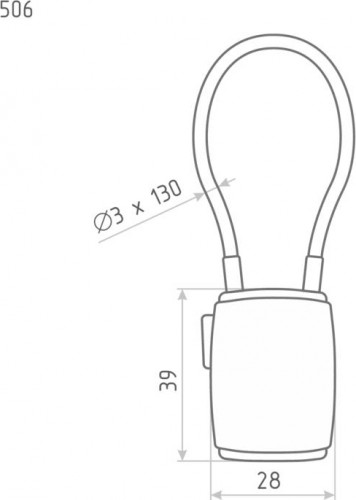Замок навесной кодовый НОРА-М 506 для чемодана "Фиолетовый" 28 мм 14939 - изображение 3