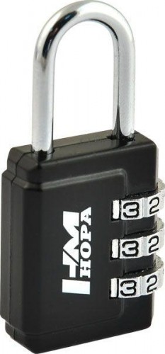 Замок навесной кодовый НОРА-М 503 для чемодана "Черный" 26 мм 14936