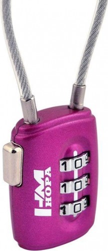 Замок навесной кодовый НОРА-М 506 для чемодана "Фиолетовый" 28 мм 14939