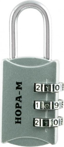 Замок навесной кодовый НОРА-М 607 для чемодана "Серебро" 22 мм 17082