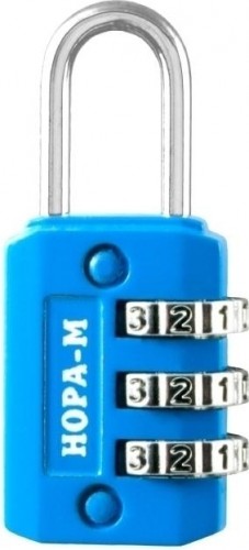 Замок навесной кодовый НОРА-М 604 для чемодана "Голубой" 24 мм 17068