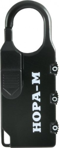 Замок навесной кодовый НОРА-М 605 для чемодана "Черный" 24 мм 17078