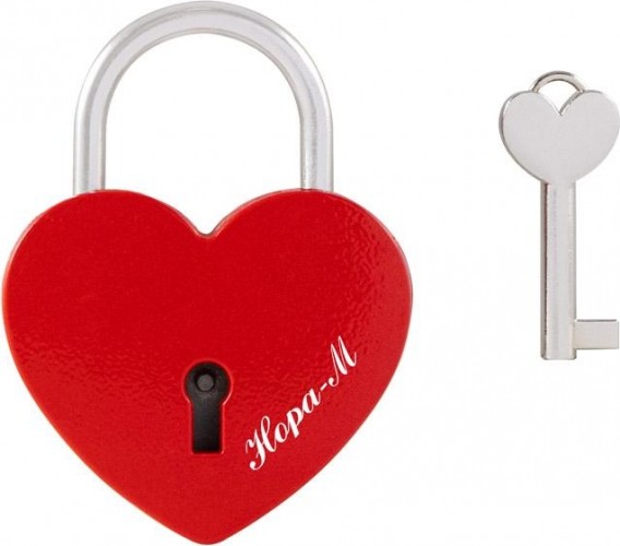 Замок навесной НОРА-М 621 сувенирный "Красный" 18784