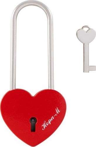 Замок навесной НОРА-М 622 сувенирный "Красный" 18785