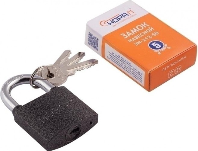 Замок навесной НОРА-М ЗН-212 "Темный" 50мм 6706 - изображение 2