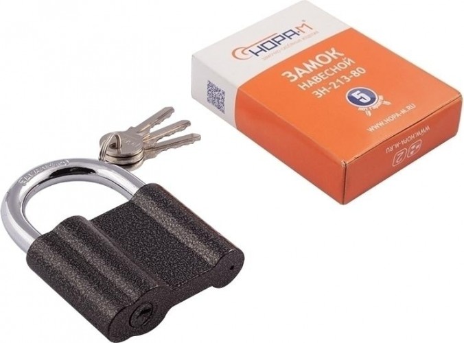 Замок навесной НОРА-М ЗН-213 "Темный" 80мм 12978 - изображение 2