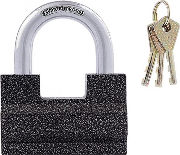 Замок навесной НОРА-М ЗН-401 "Серый" 80мм 13792