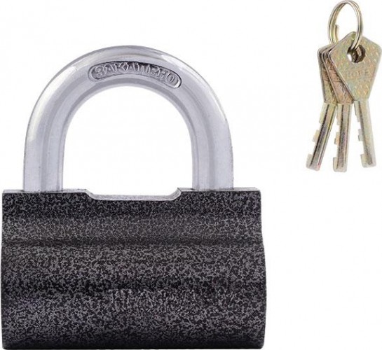 Замок навесной НОРА-М ЗН-402 "Серый" 80мм 13793