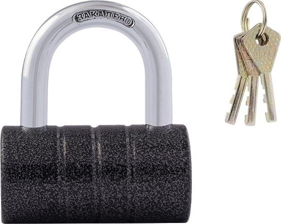 Замок навесной НОРА-М ЗН-403 "Серый" 80мм 13794