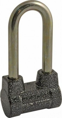 Замок навесной НОРА-М ЗН-407ДД с длинной дужкой "Серый" 60 мм 13801