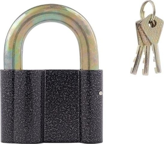 Замок навесной НОРА-М ЗН-409 "Серый" 80мм 13807