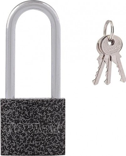 Замок навесной НОРА-М ЗН-800дд с длинной дужкой "Темный" 32 мм 16813