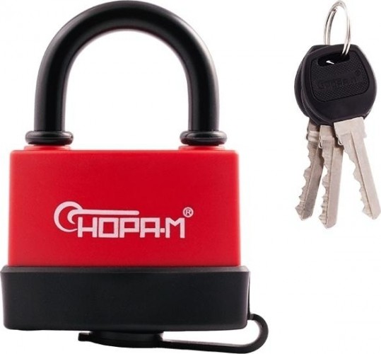 Замок навесной НОРА-М ЗНВ-700-75 всепогодный "Красный" 83 мм 16725