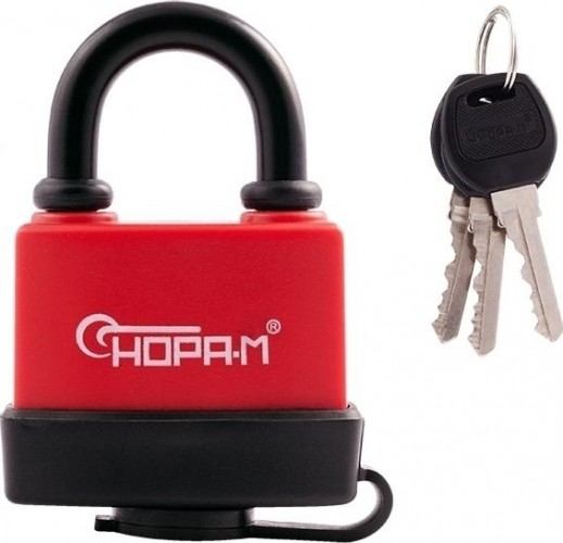 Замок навесной НОРА-М ЗНВ-700-50 всепогодный "Красный" 58 мм 16723