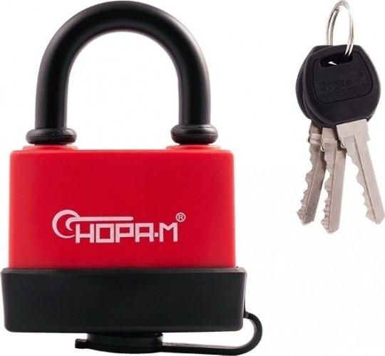 Замок навесной НОРА-М ЗНВ-700-63 всепогодный "Красный" 72 мм 16724