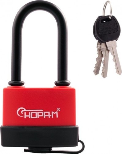 Замок навесной НОРА-М ЗНВ-700дд-63 всепогодный с длинной дужкой "Красный" 72 16728