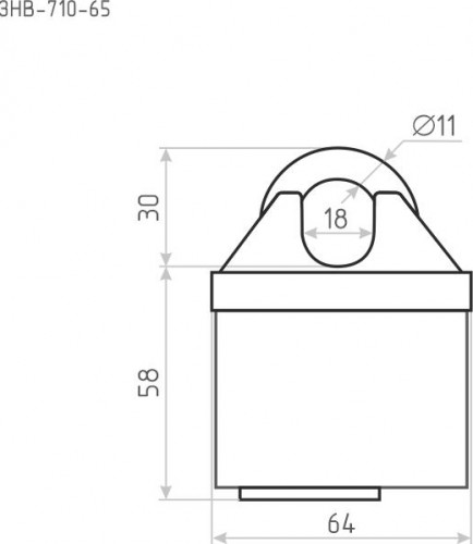 Замок навесной НОРА-М ЗНВ-710-65 всепогодный "Красный" 65 мм 18827 - изображение 3