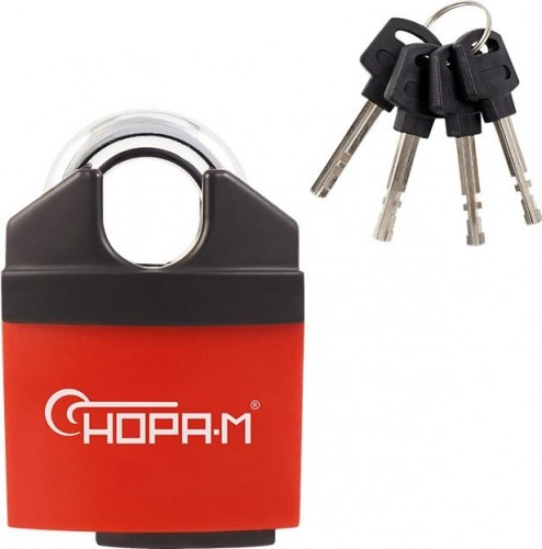 Замок навесной НОРА-М ЗНВ-710-65 всепогодный "Красный" 65 мм 18827
