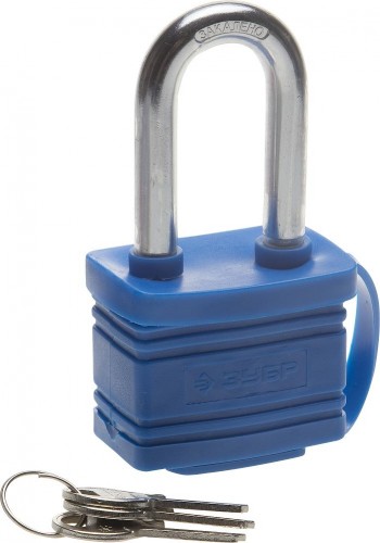 Замок навесной ЗУБР ЭКСПЕРТ всепогодный, удлиненная дужка, 50мм 37212-50_z01