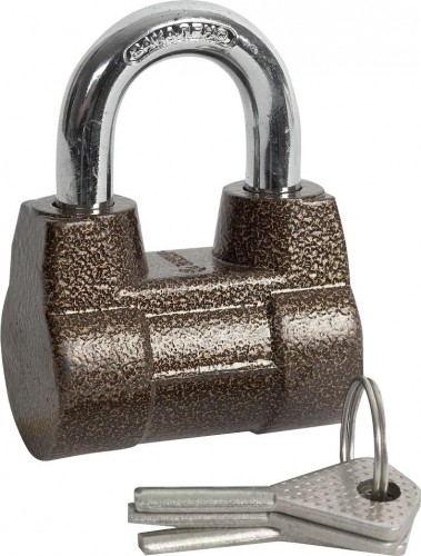 Замок навесной ЗУБР МАСТЕР облегченный, дисковый механизм секрета, ключ 7 pin 3720-4_z01