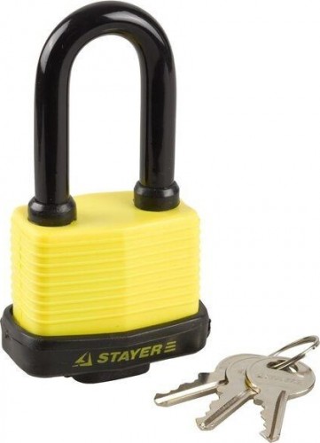 Замок STAYER MASTER навесной, всепогодный, 10мм. L60 мм 37141-50