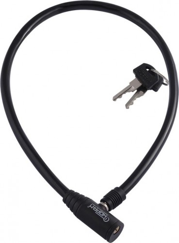 Замок-трос НОРА-М №20 велосипедный "Черный" 6х650 мм 13904