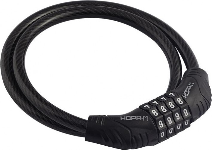 Замок-трос НОРА-М №21 велосипедный, кодовый "Черный" 8х650 мм 18990