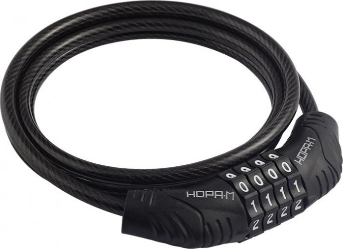 Замок-трос НОРА-М №21 велосипедный, кодовый "Черный" 6х1200 мм 18989