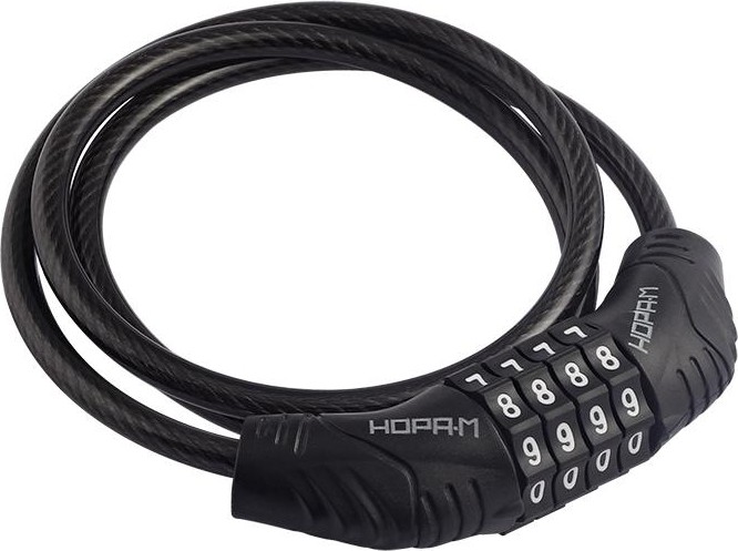 Замок-трос НОРА-М №21 велосипедный, кодовый "Черный" 6х800 мм 18988
