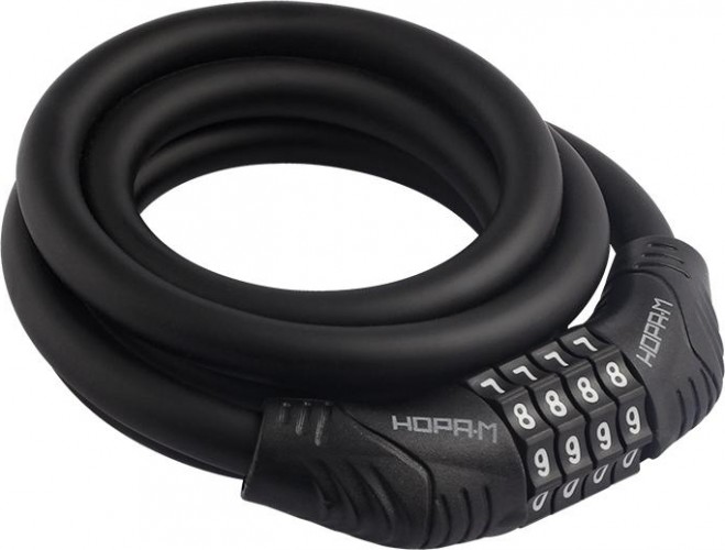 Замок-трос НОРА-М №21 велосипедный, кодовый "Черный" 10х1200 мм 18297
