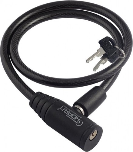 Замок-трос НОРА-М №22 велосипедный "Черный" 8х650 мм 18994