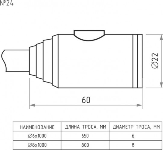 Замок-трос НОРА-М №24 велосипедный "Черный" 10х1500 мм 18293 - изображение 3